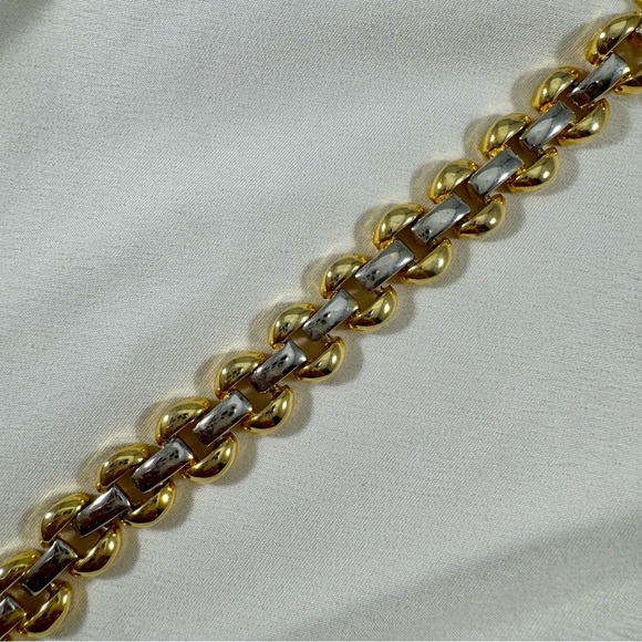 Vintage Y2K gold and silver chunky bracelet with large links. Great condition! - Picture 5 of 8